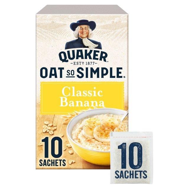 Quaker Oat So Simple Porridge Banana 10pk (10 x 34.8g)