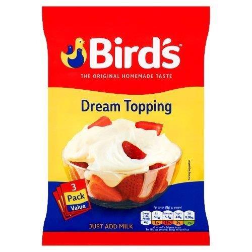 Birds Dream Topping Sachets 3pk (3 x 36g)