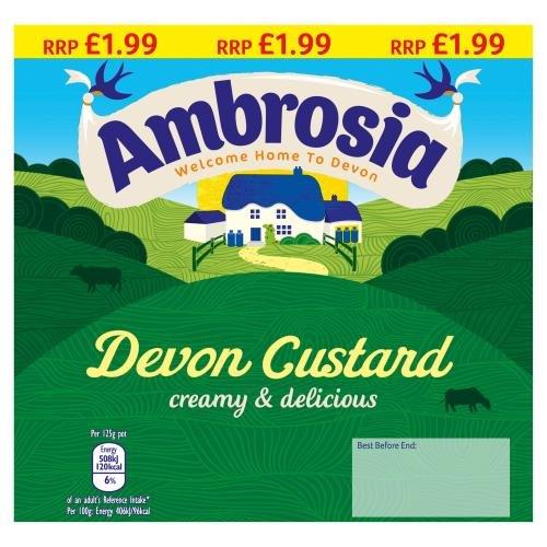 Ambrosia 4pk Custard Pot (4 x 125g) PM £1.99