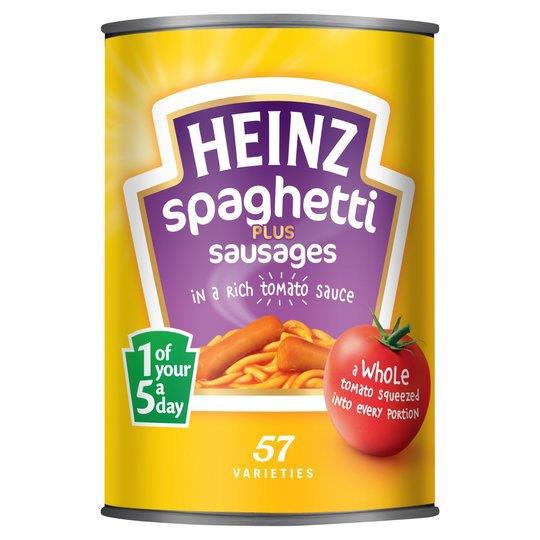 Heinz Spaghetti & Pork Sausages 400g