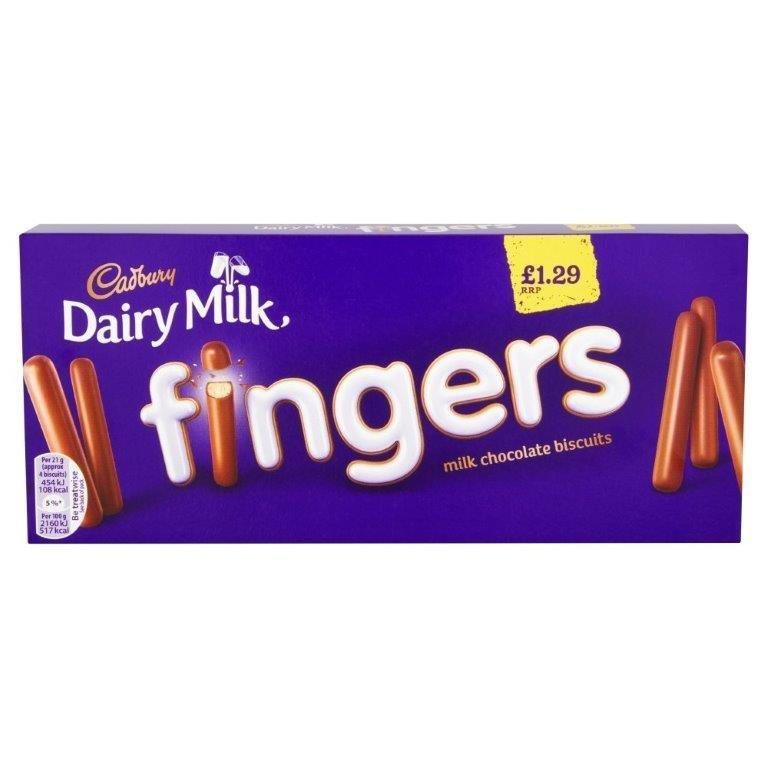 Cadbury Fingers 114g PM £1.29