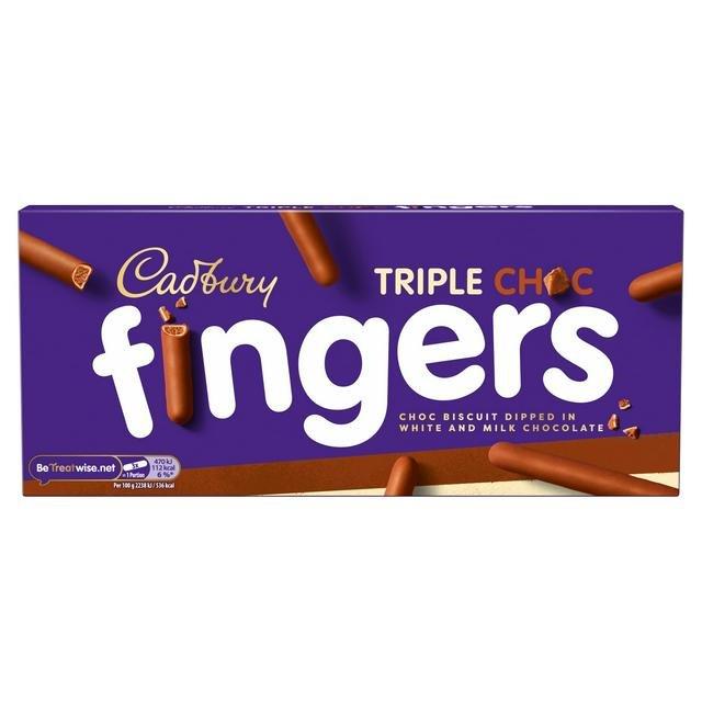 Cadbury Fingers Fabulous/Triple Choc 110g PM £1.39