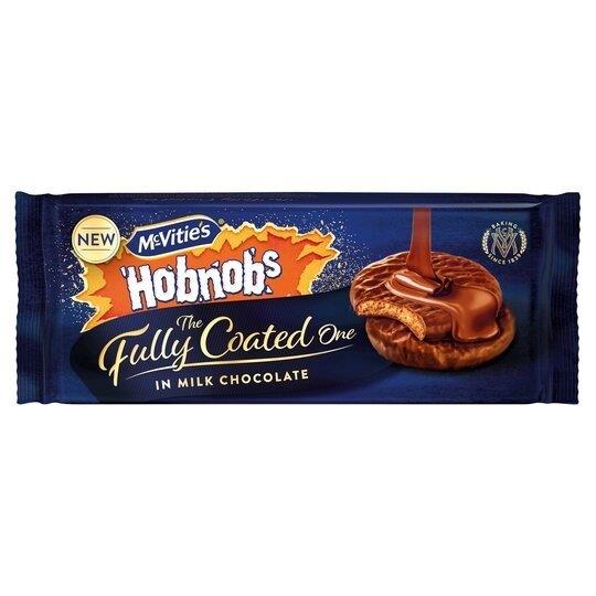 McVitie's Fully Coated Chocolate Hobnobs 149g NEW