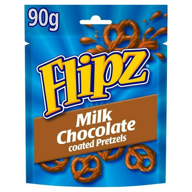 Flipz Pouches Milk Chocolate Pretzels 90g
