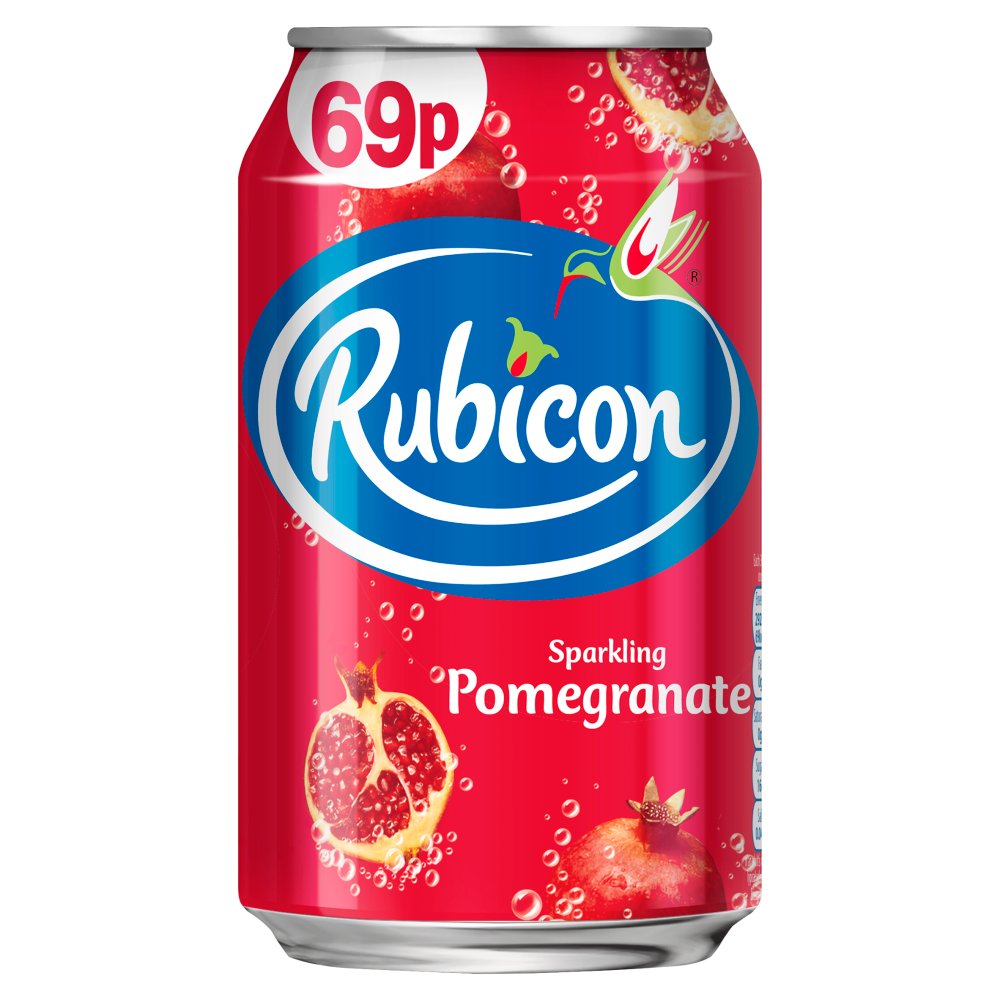 Rubicon Sparkling Can Pomegranate 330ml PM 69p