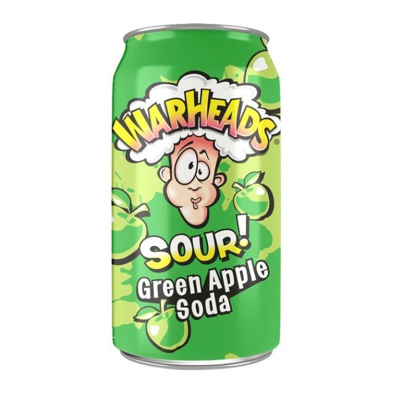 Warheads Green Apple Soda 355ml