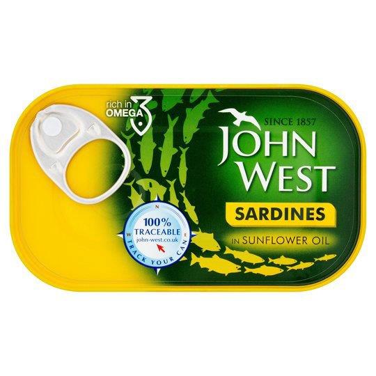 John West Sardines Sunflower Oil 120g