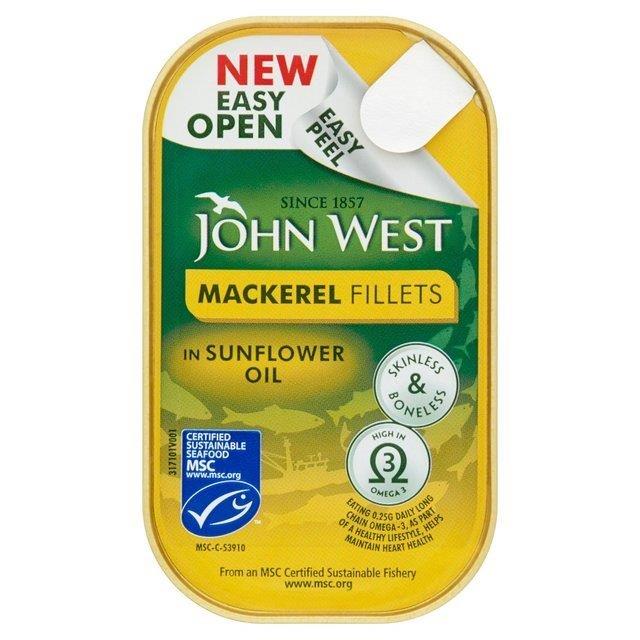 John West Mackerel Sunflower Oil 115g