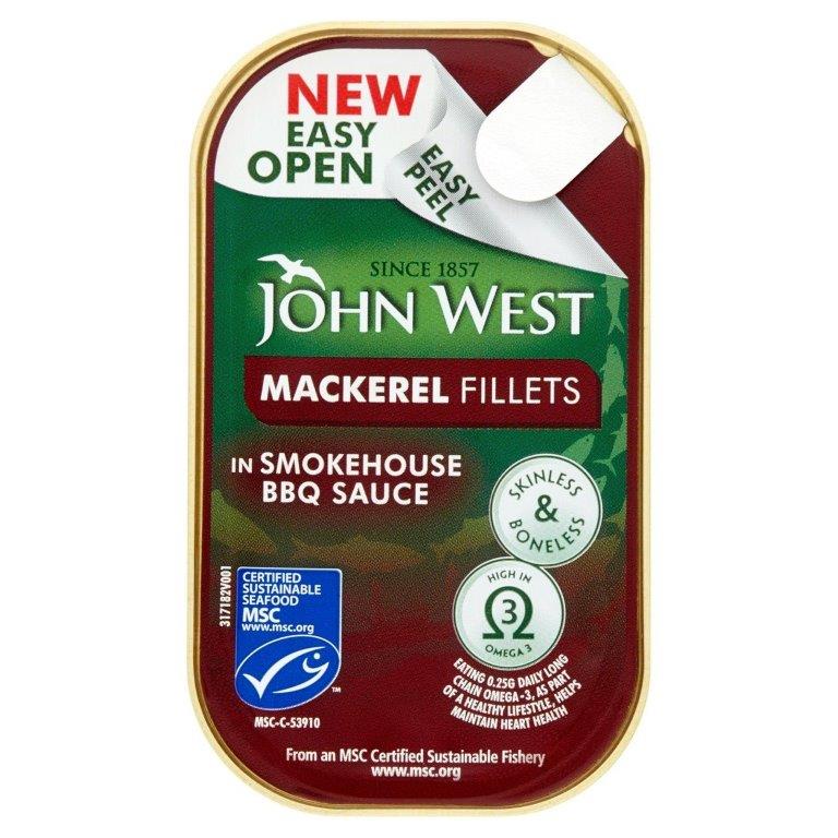 John West Mackerel Smokey BBQ 115g