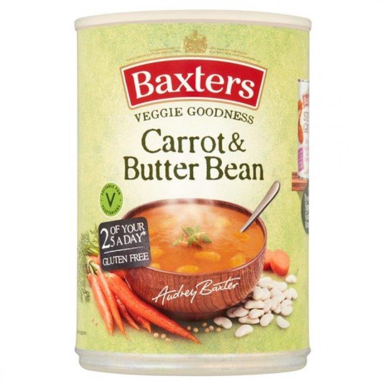 Baxters Veggie Goodness Carrot & Butter Bean Can Soup 400g
