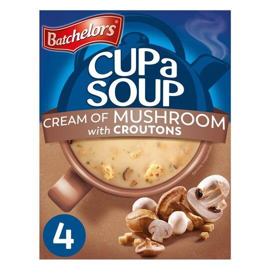 Batchelors Cup A Soup Sachets 4s Cream Of Mushroom 99g