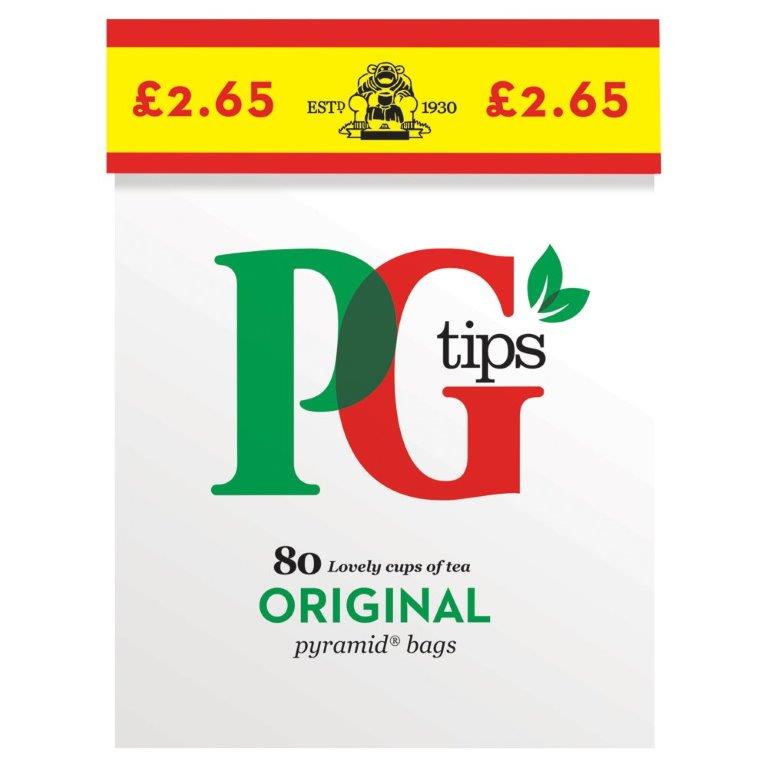 PG Tips 6 x 80s PM £2.65