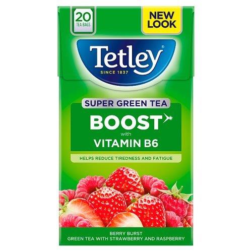 Tetley Super Green Boost Strawberry Raspberry 20s