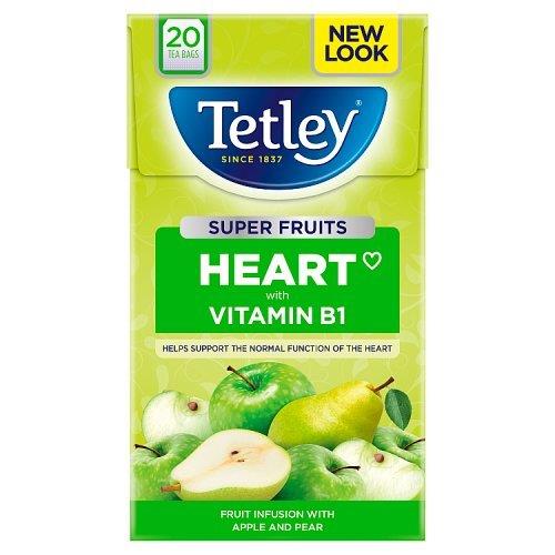 Tetley Super Fruits Heart Apple Pear 20s