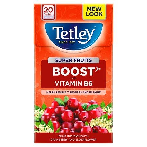 Tetley Super Fruits Boost Cranberry Elderflower 20s