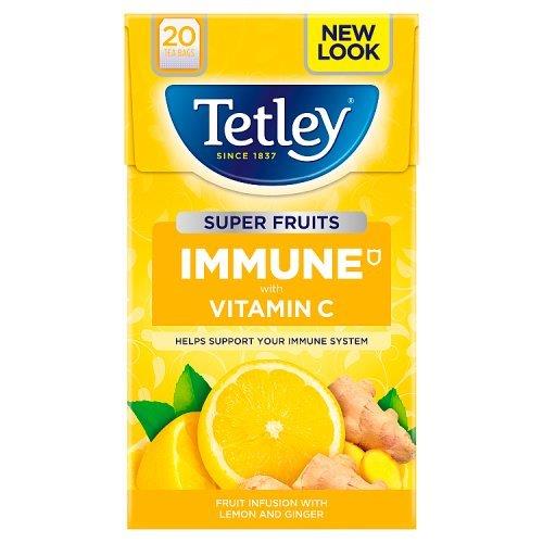 Tetley Super Fruits Immune Lemon Ginger 20s