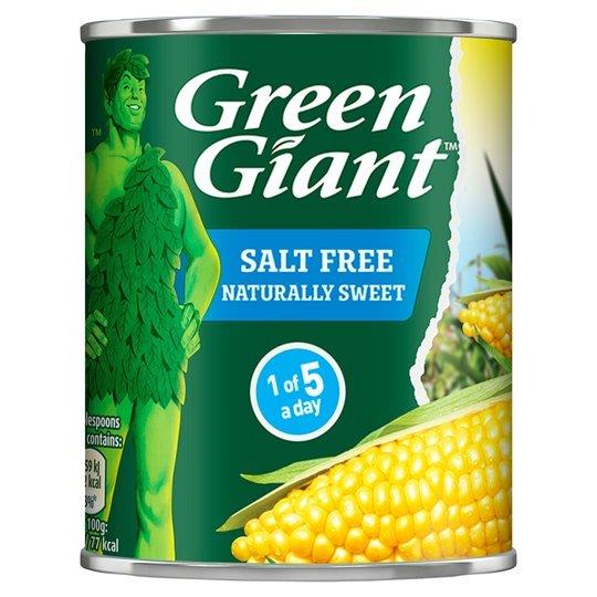 Green Giant Sweet Corn Salt Free 198g