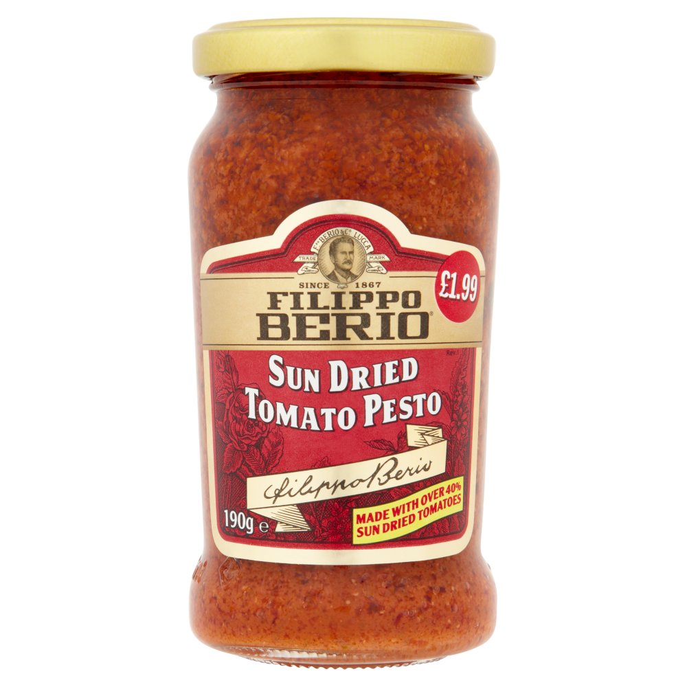 Filippo Berio Pesto Sundried Tomato 190g PM £2.29